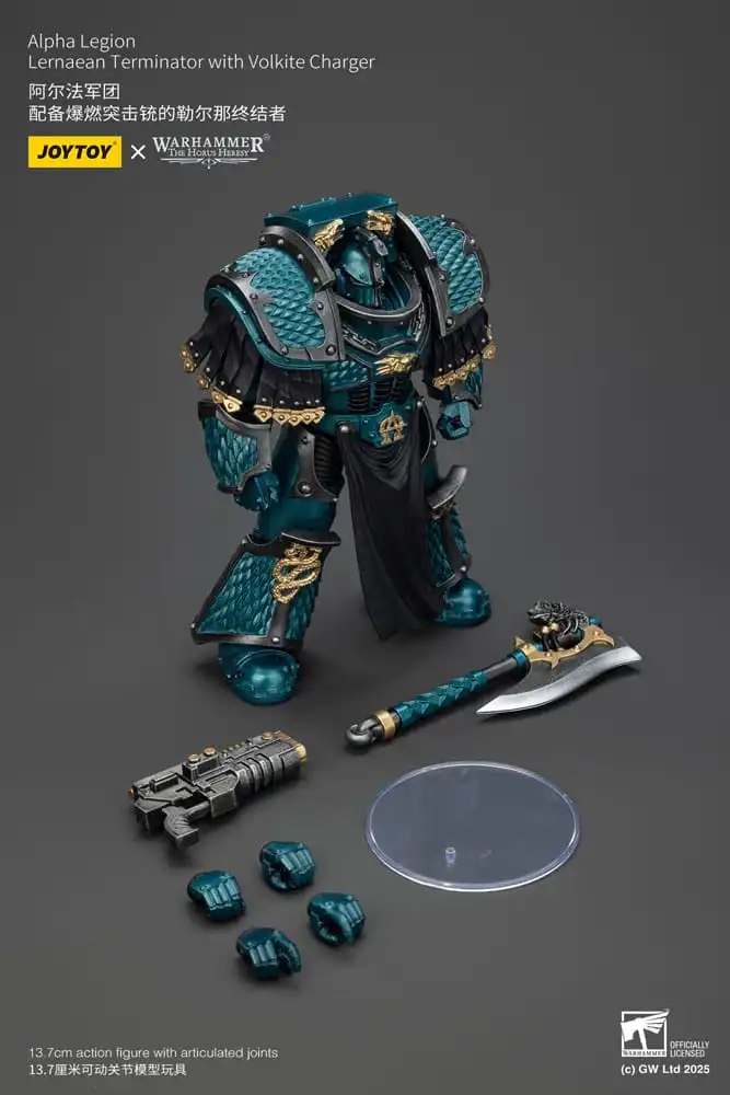 Warhammer The Horus Heresy Action Figure Alpha Legion Lernaean Terminator with Volkite Charger 20 cm